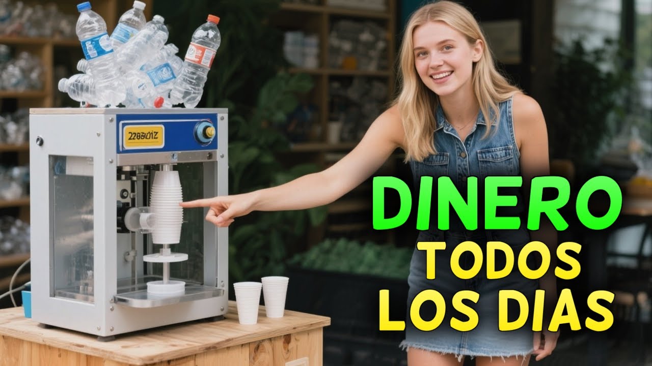 5 Máquinas de Reciclaje Baratas para Emprender un Negocio Rentable desde Casa ♻️