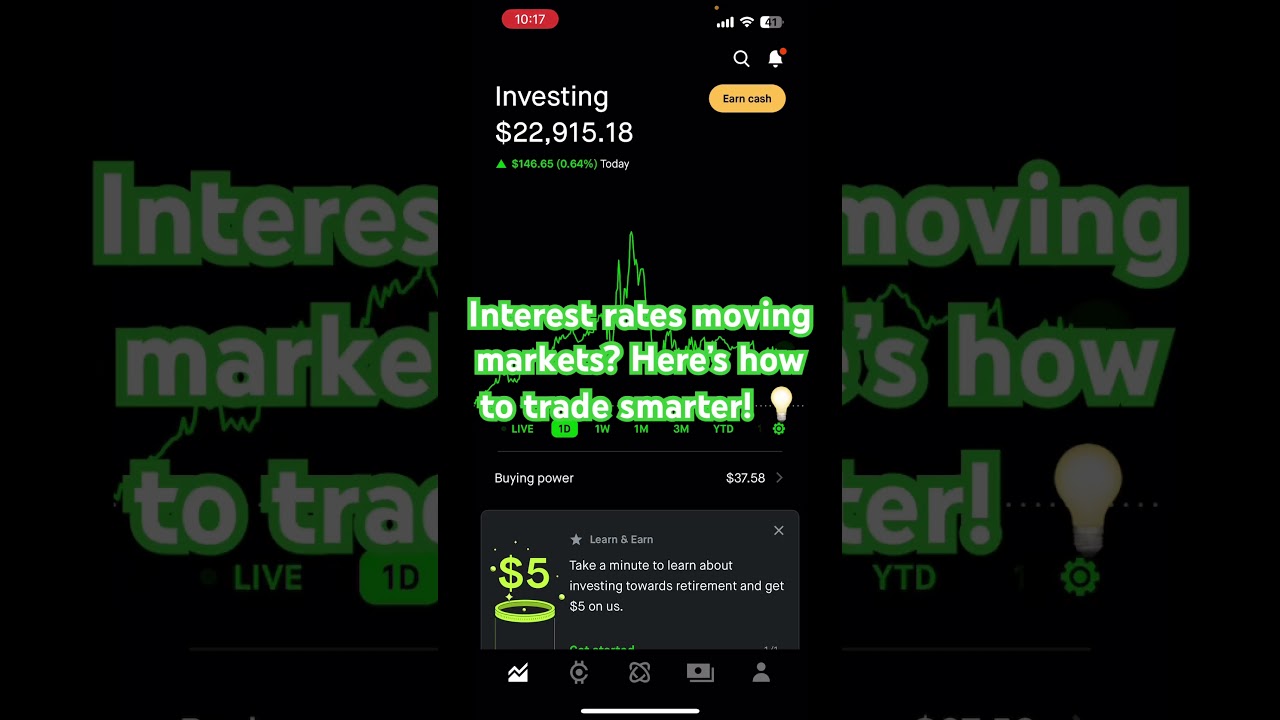 📊 High Interest Rates & Your Trades Explained! #stocks #robinhoodinvesting #stockmarket #robinhood