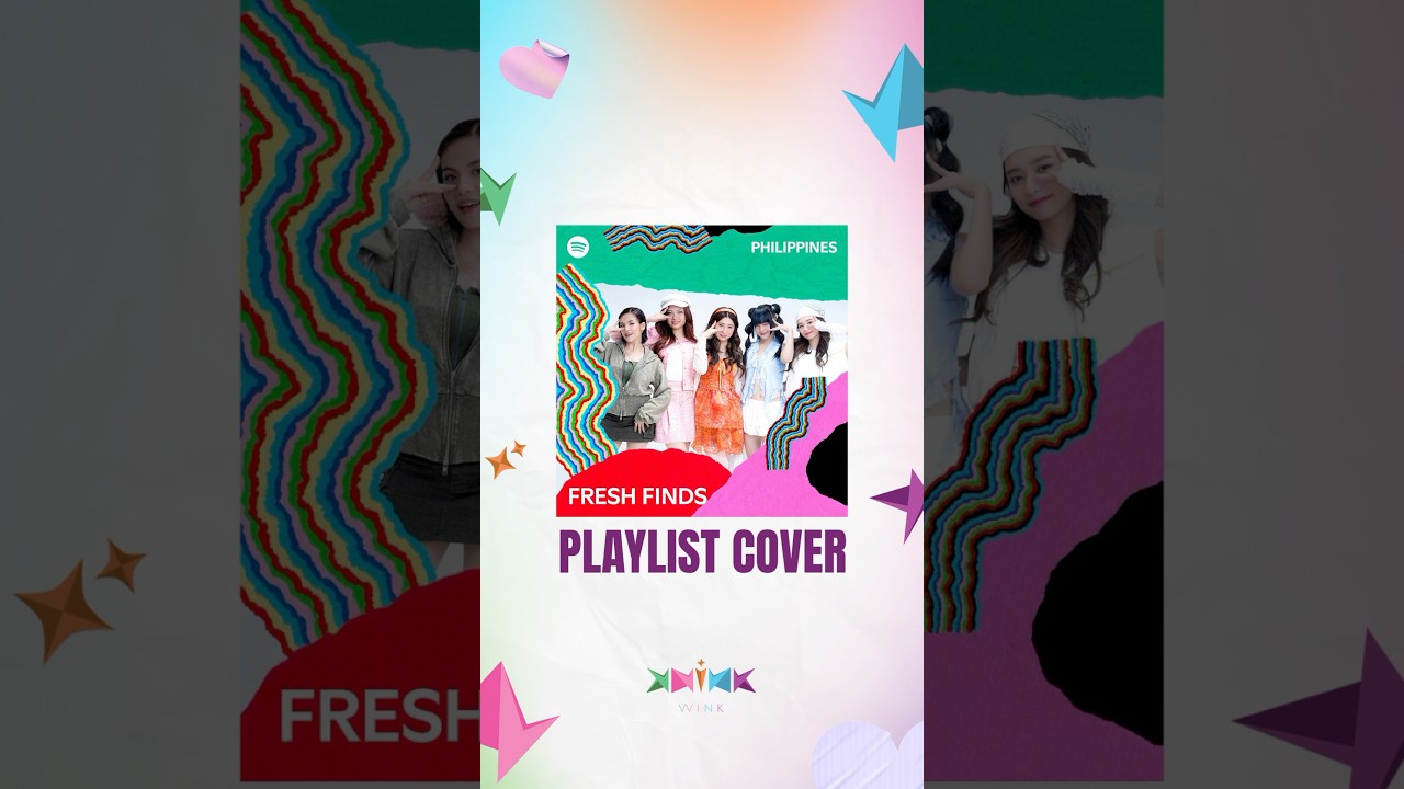 Spotify Fresh Finds Philippines playlist cover and a spot on New Music Friday 😉✨ #vvink