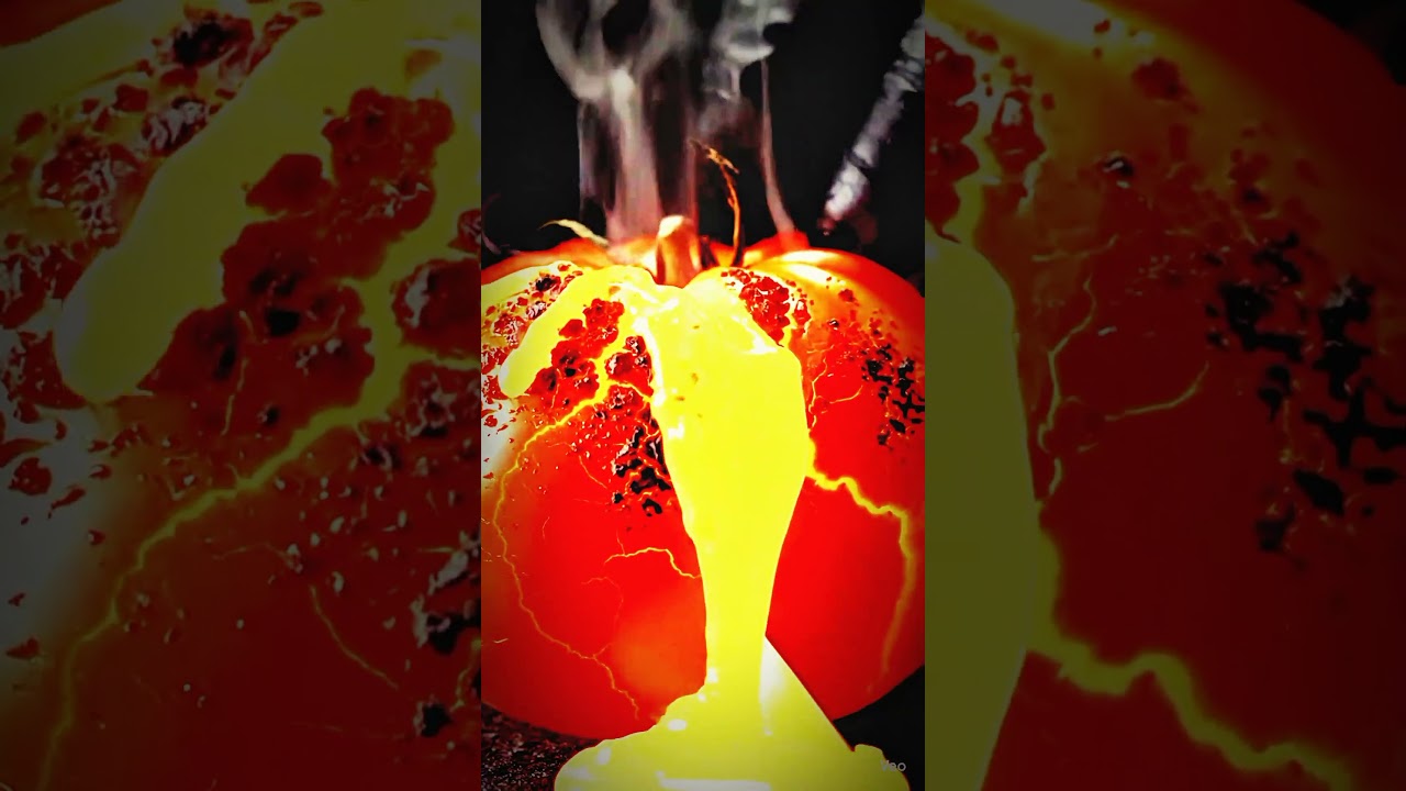 AI, Cutting a Lava Tomato 🍅. #automobile#shorts#youtubeshorts#viralshorts#animation#ai.