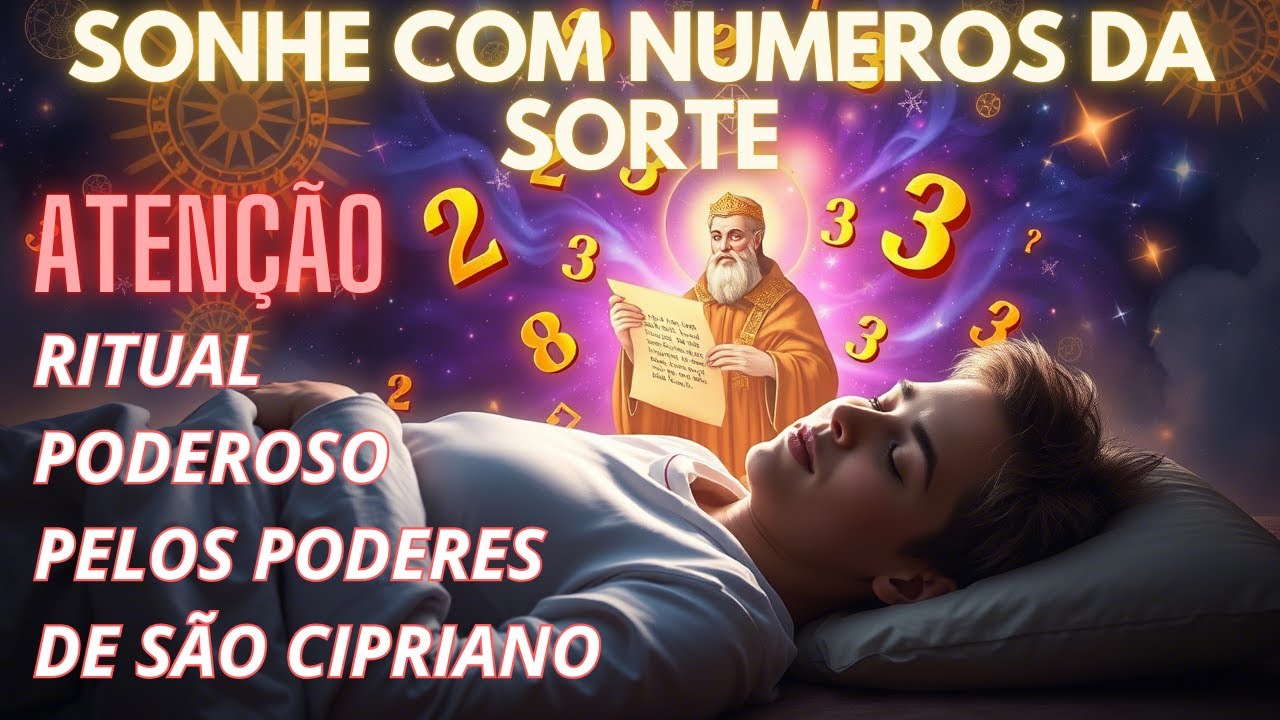 SONHE COM NUMEROS DA SORTE DE SÃO CIPRIANO! RITUAL PODEROSO
