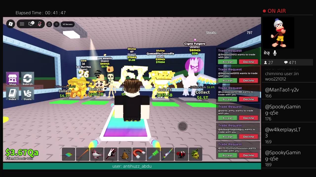 Trading on sab (night stream)