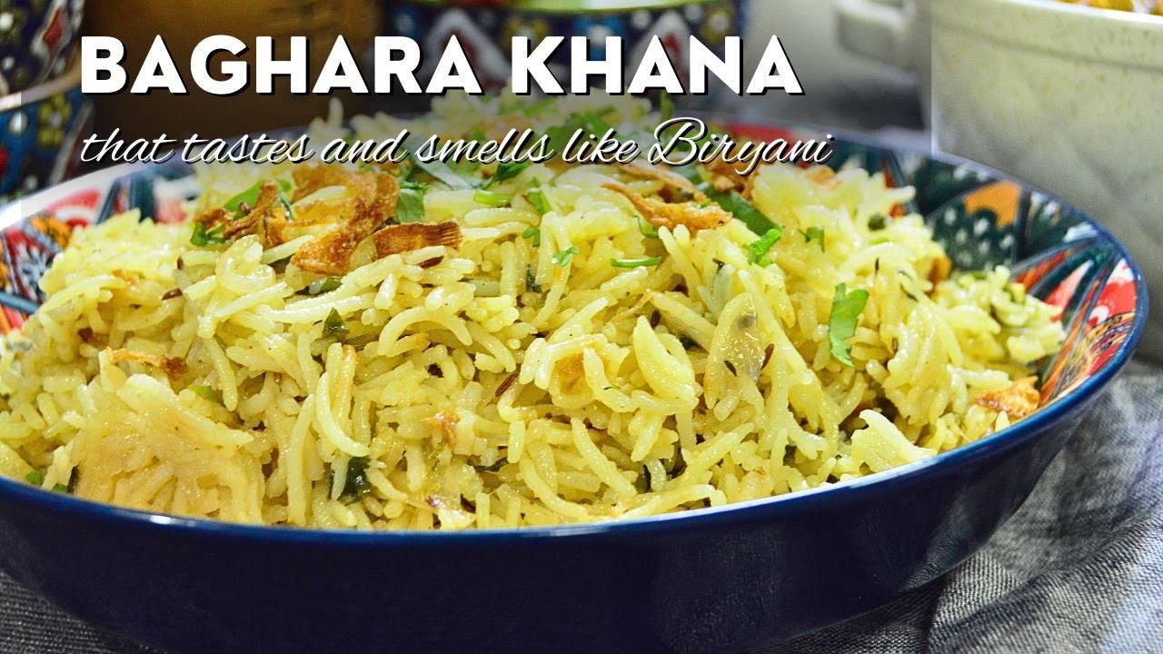 Easiest Biryani-Style Rice : Hyderabadi Baghara Khana