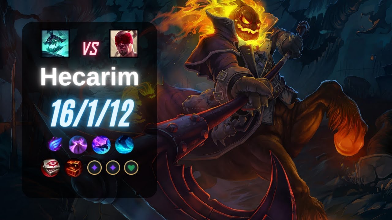 HECARIM JUNGLE vs LEE SIN - EUW LoL Challenger Patch 13.21