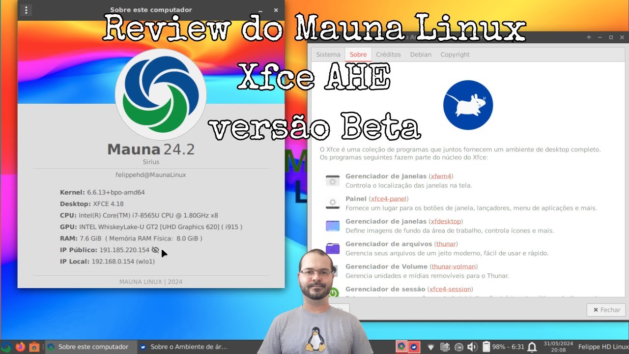 Review do Mauna Linux Xfce AHE versão Beta