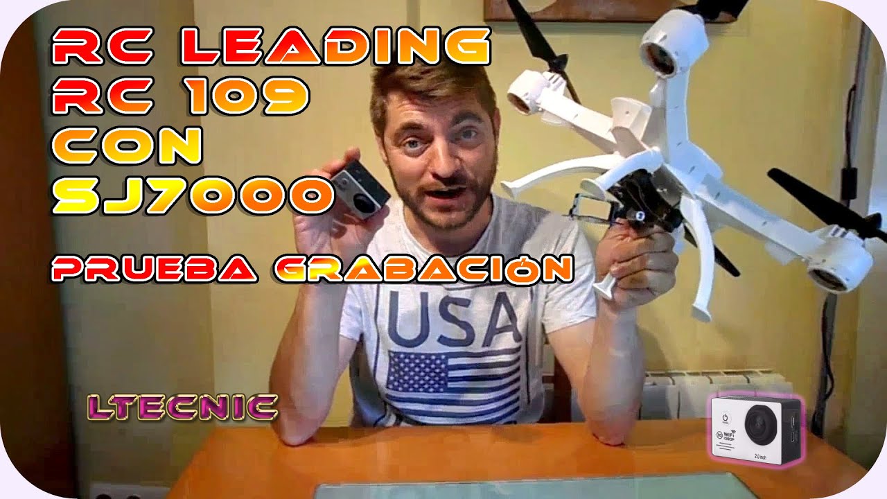 DRONE RC RC 109 MORE LEADING SJ7000, recording test LTECNIC