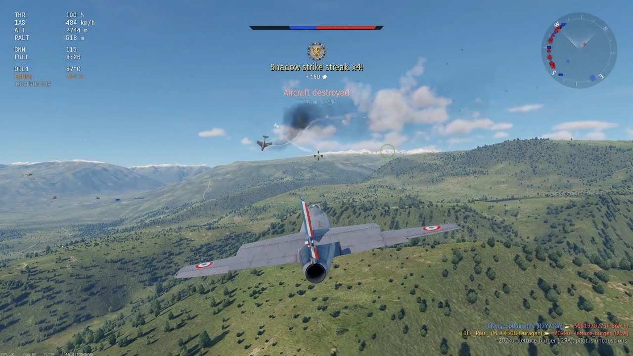 War Thunder; M.D.450B Ouragan; This plane is just average in every way; Air Realistic