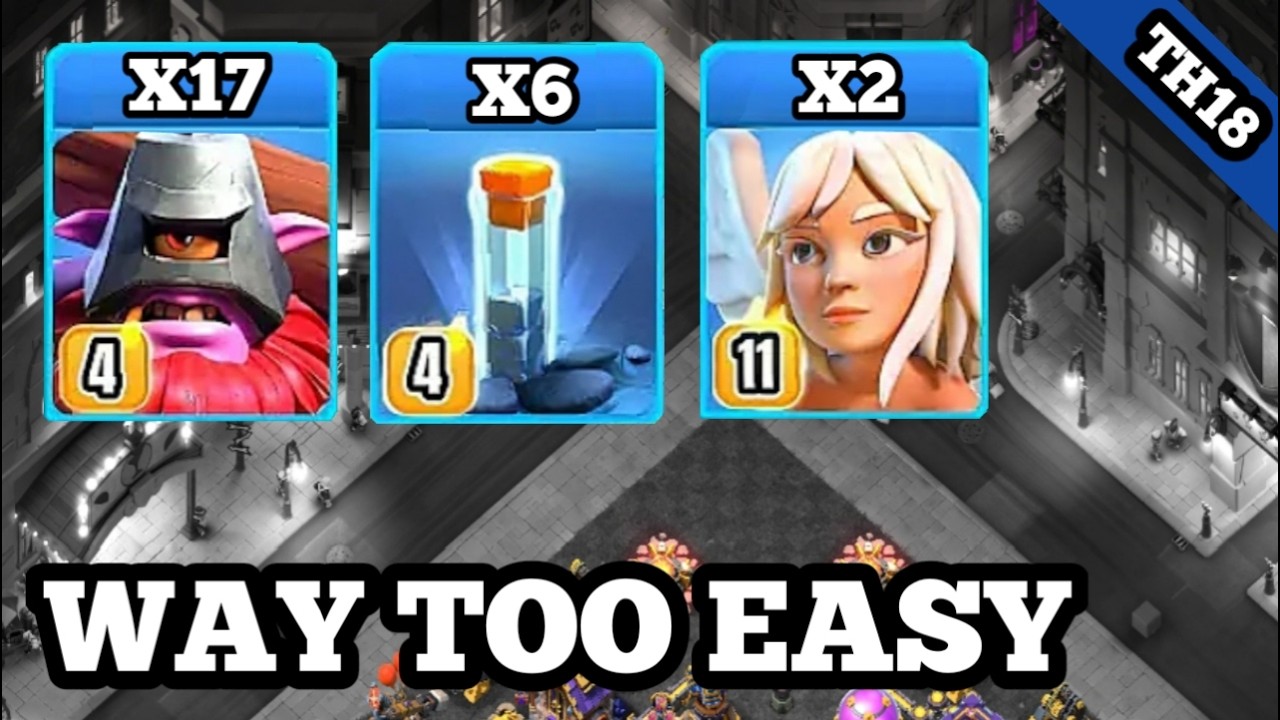 Th18 thrower & healer with totem spell attack strategy clash of clans
