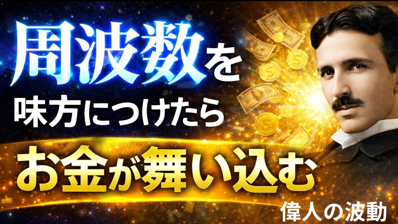 【知らないと一生損】お金が舞い込む人の“周波数”はこれだ。｜ニコラ・テスラ