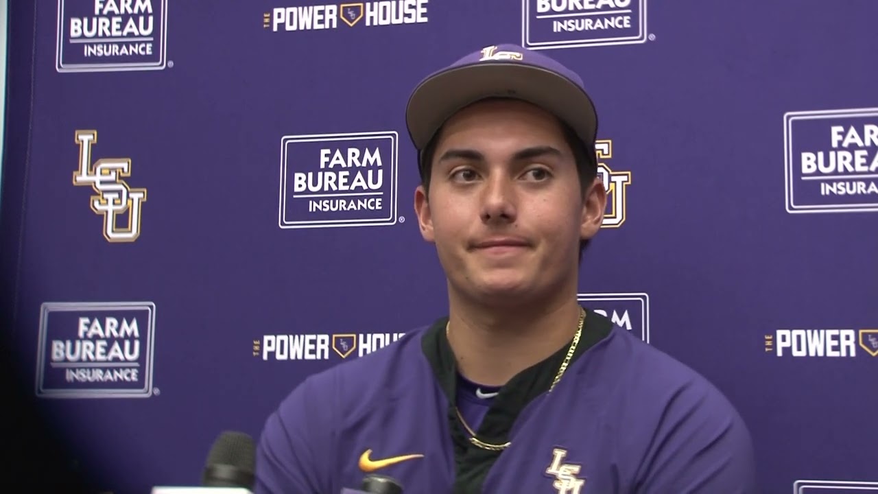 Hayden Travinski and Gage Jump speak to the media after an 8-2 victory over Xavier