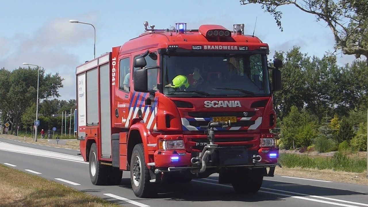 2x Prio 1 TS 10-6541 Duinbrand (Uitbr.Risico: zeer hoog) Torenpad Schoorl ( Brandweer Texel )