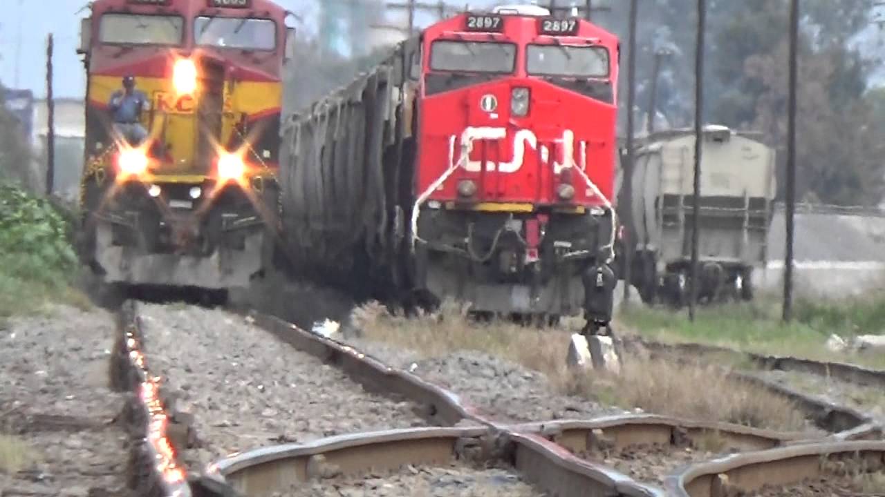 Ferromex Union Pacific Canadian National y KCSM en Irapuato!!