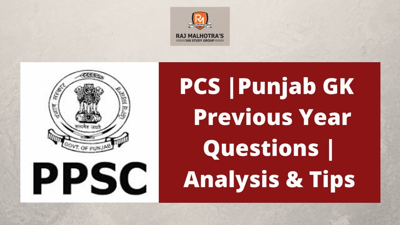 PCS | Punjab GK - Previous Year Questions | Analysis & Tips