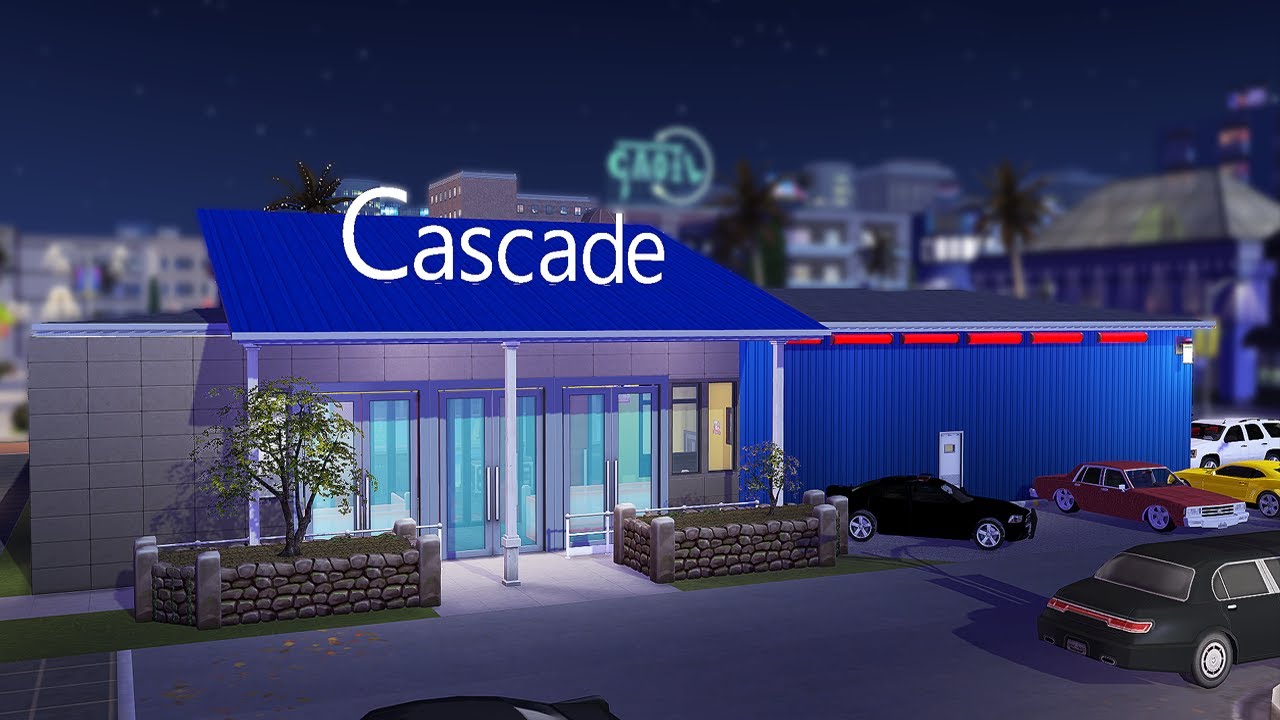SIMS 4 CASCADE 🎮SKATING RINK SPEED BUILD