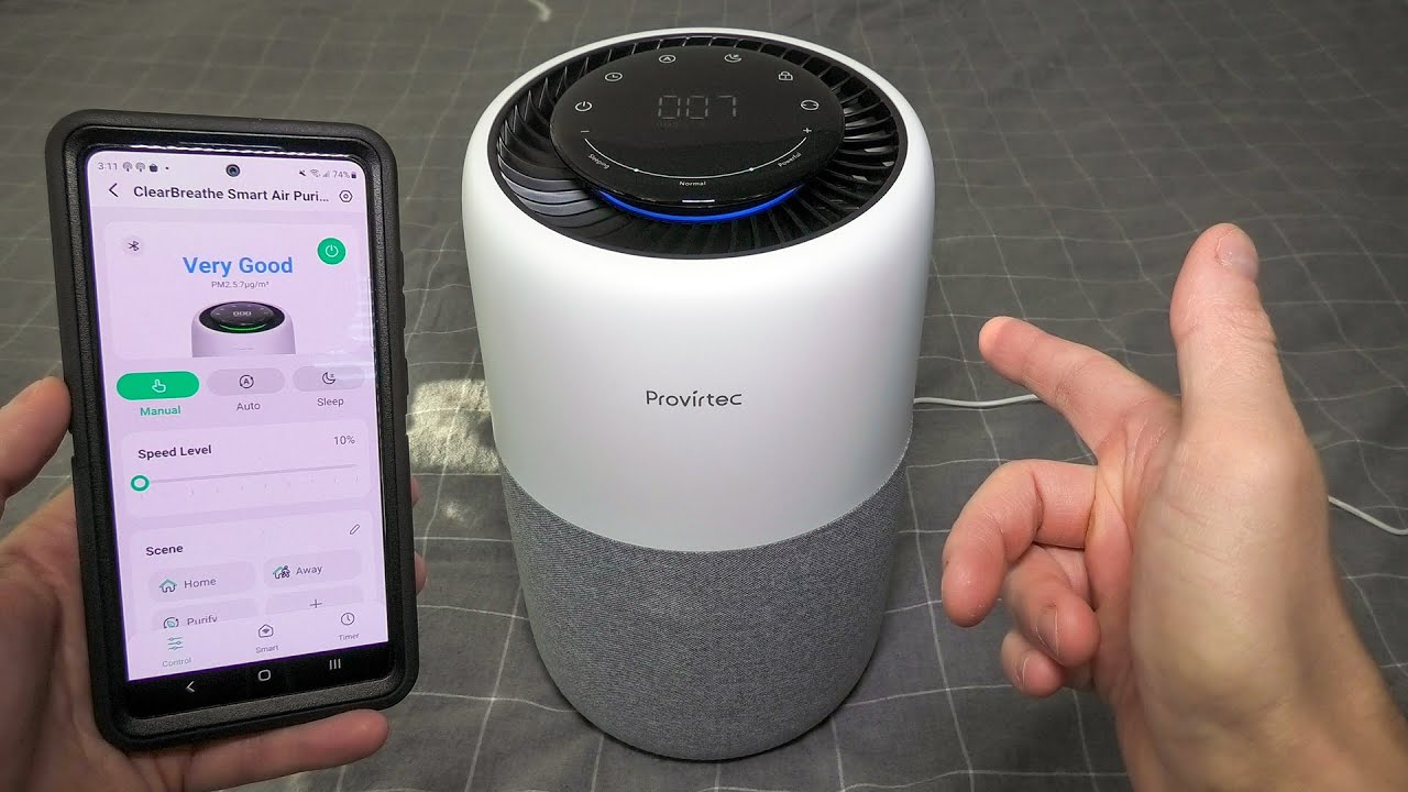 Provirtec ClearBreathe Smart Air Purifier. Detailed Review!
