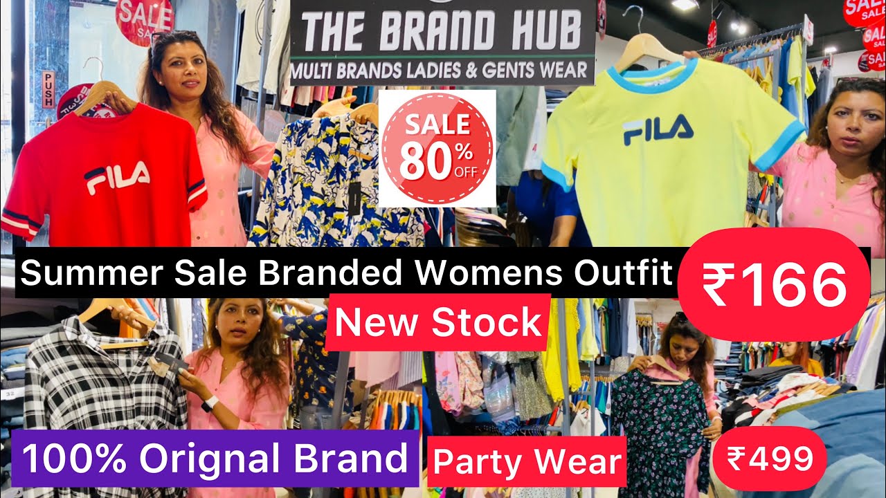 ₹166 में Branded Clothing 😱Biggest Sale | 80% Off | New Stock | The Brand Hub | Vadodara Vlog