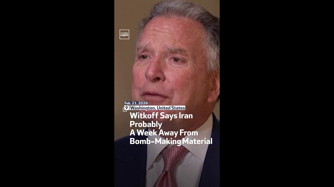 Witkoff Says Iran Probably A Week Away From Bomb-Making Material