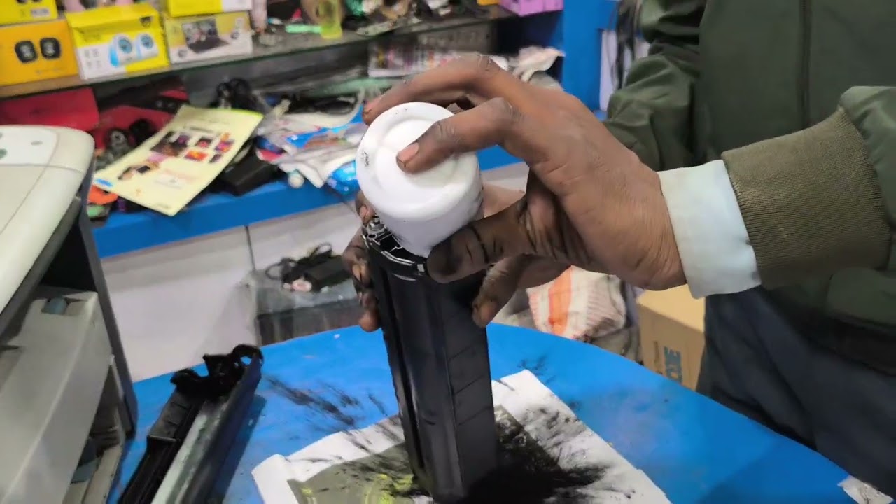 How to 12a toner refilling || hp printer m1005 cortege rifling