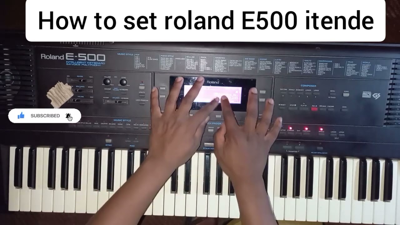 Roland E500 itende settings | Roland E-series on sale 