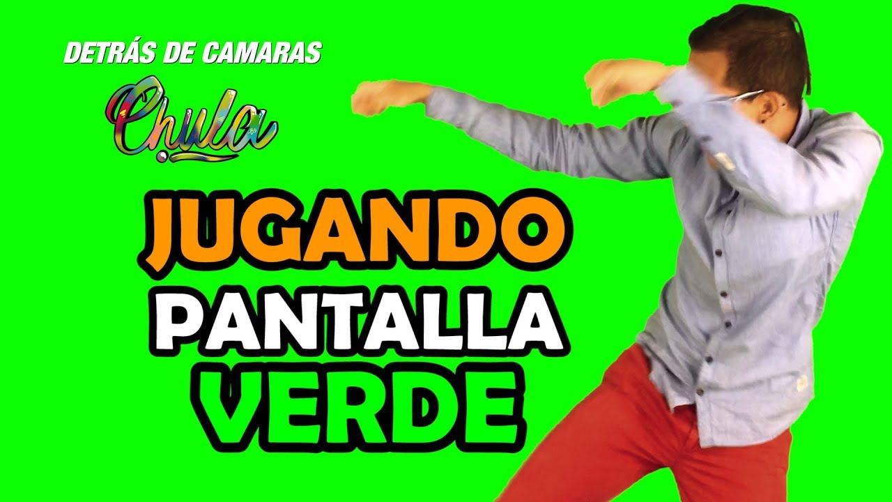 DETRÁS DE CÁMARA CHULA 🎬 JUGANDO PANTALLA VERDE | Gil Laya