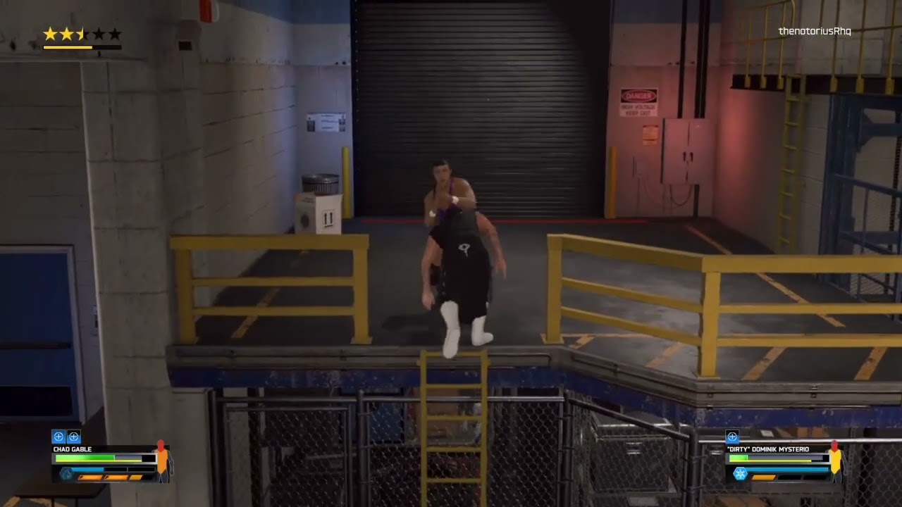 Brawling with dirty dom and Chad gable