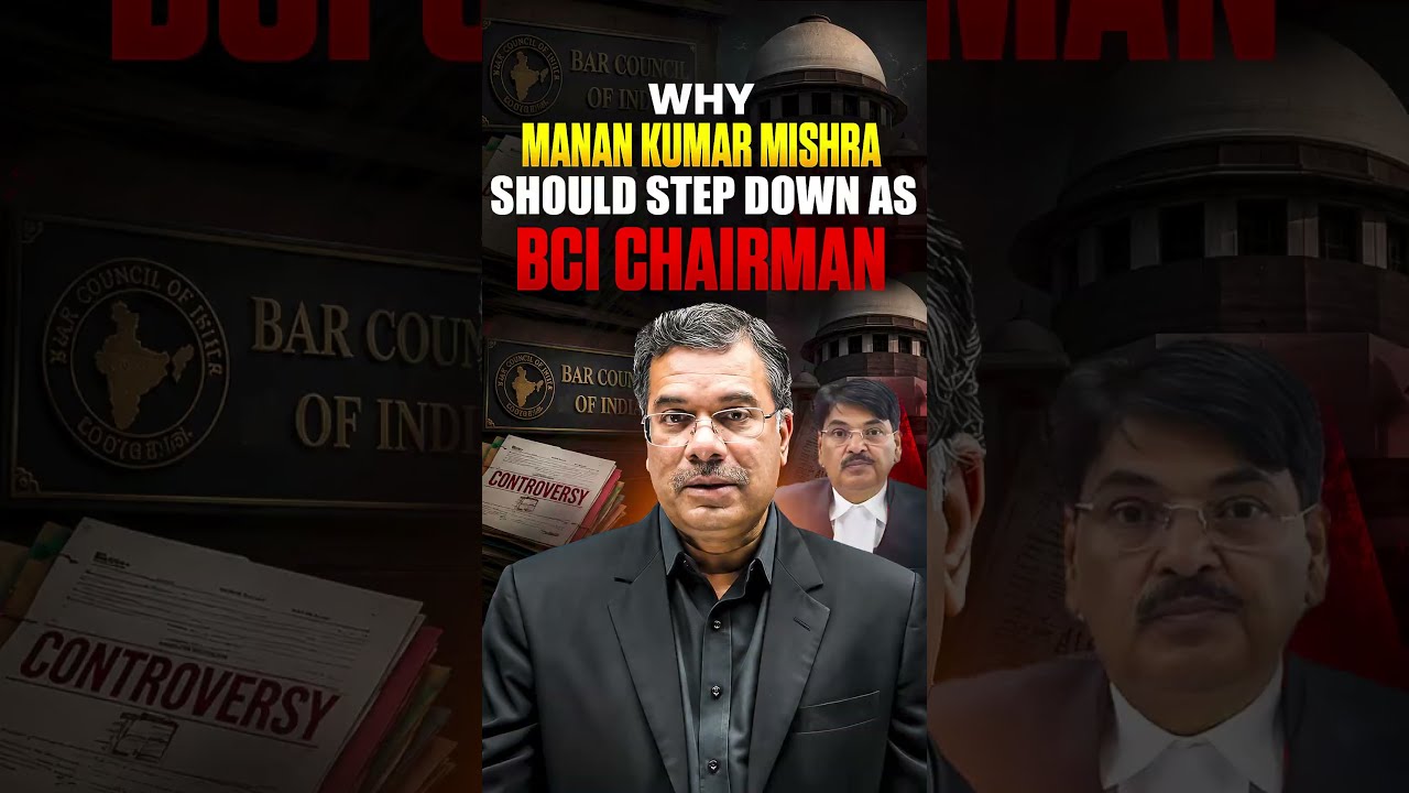 Why Should Manan Kumar Mishra Step Down? 🚨 | BCI Chairman Controversy Explained!