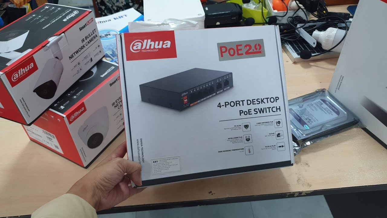SWITCH POE DAHUA PFS3006-4ET- 60 ( 4 cổng chính hãng).