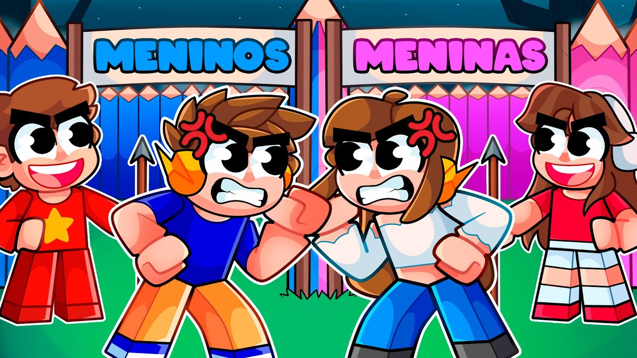 BASE dos MENINOS vs MENINAS no 99 NOITES NA FLORESTA!