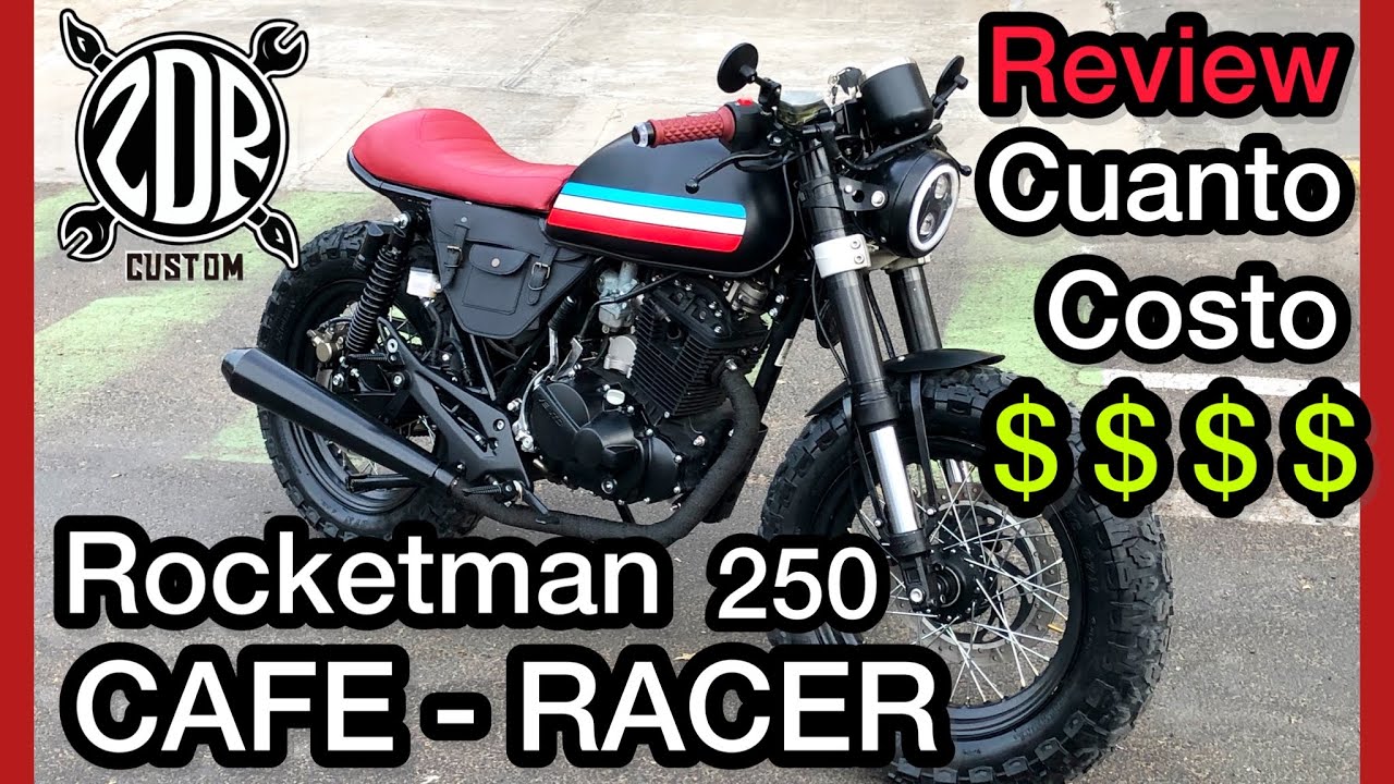 Rocketman CAFE - RACER MEXICO. Modificada Vento 250, Scrambler, Bobber, Brat.