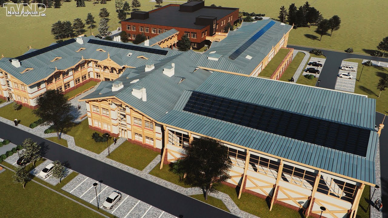 Inauguracja budowy siedziby Zespołu Szkół Drzewnych i Leśnych w Garbatce-Letnisku (TVNP 2022.01.12)