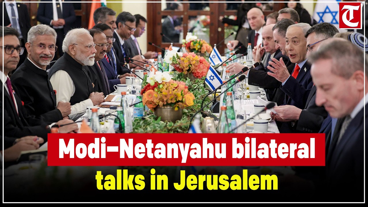 PM Modi holds bilateral talks with Israeli PM Netanyahu in Jerusalem