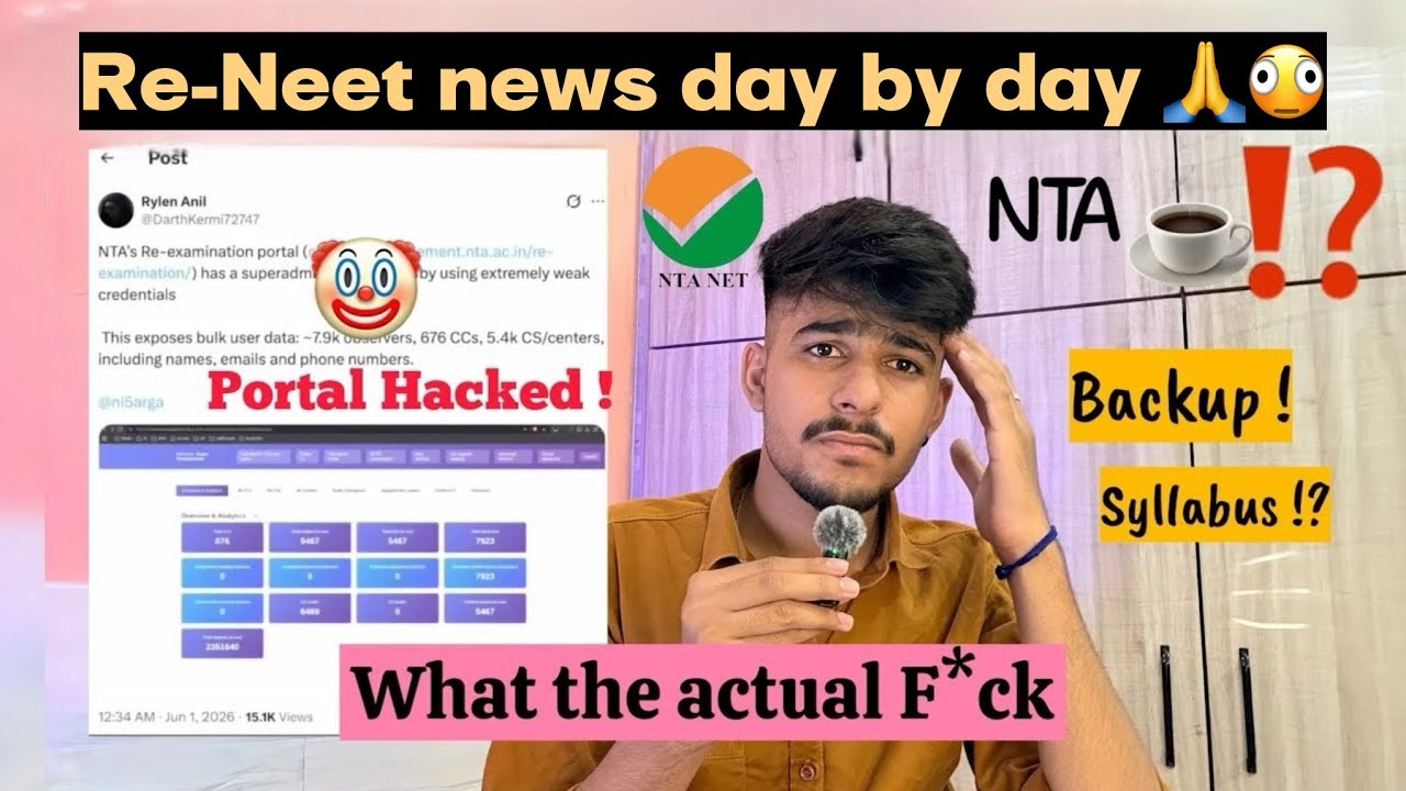 NTA Portal Hacked // Syllabus?  #neet 