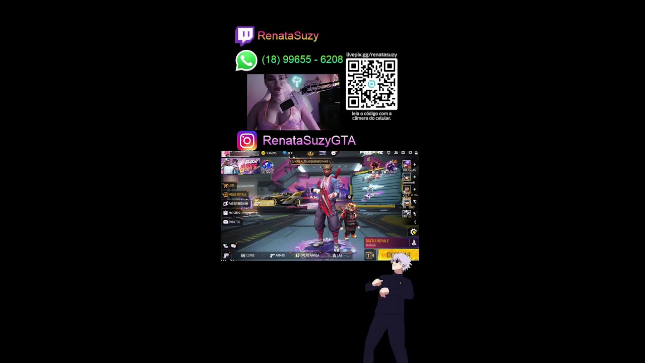 😈🔥 FREE FIRE AO VIVO 😈🔥 LIVE VERTICAL ( SHORTS ) - #shorts #short #shotsfeed / JOGANDO COM INSCRITOS