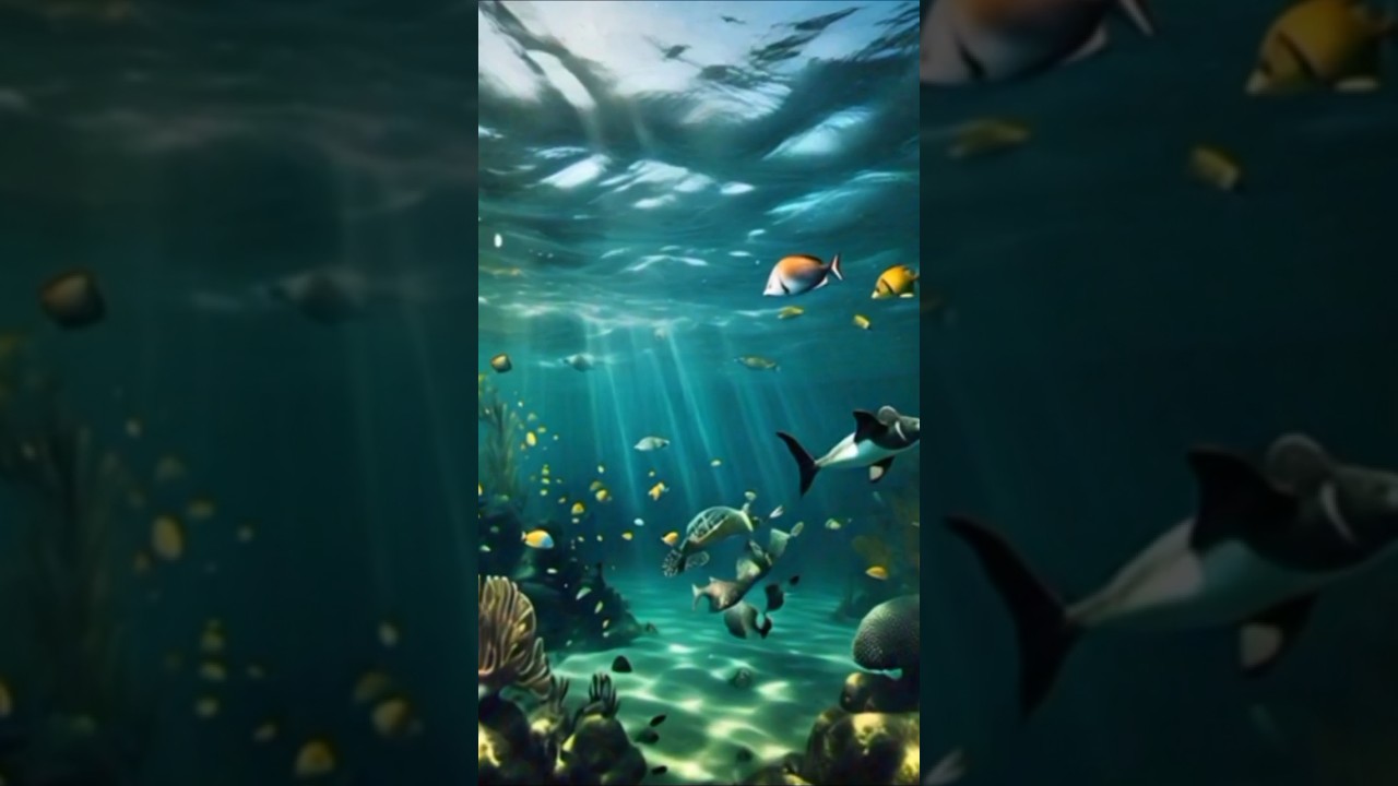 SubhanAllah! Alhamdulillah | Ocean Beauty & Fish with Peaceful Zikr | Soothing Islamic Short#islam