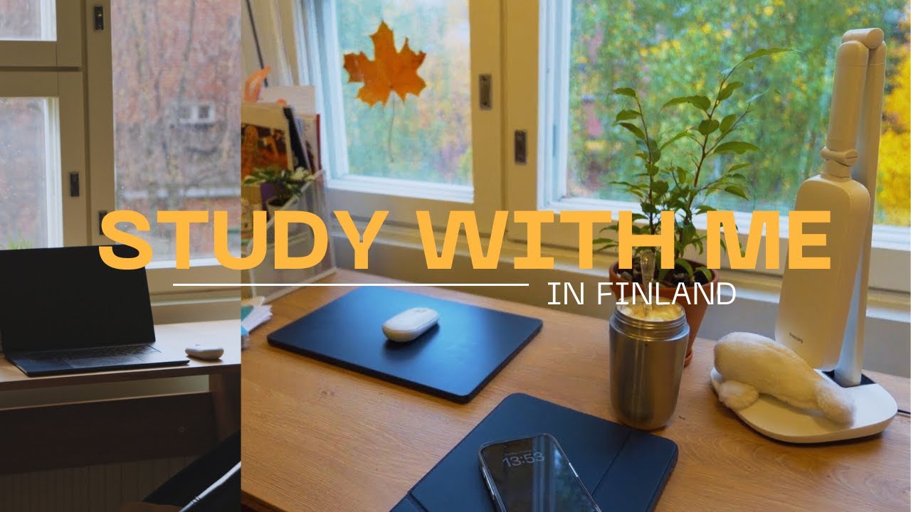 Study With Me in Finland | 60–10–60 Pomodoro | Calm & Cozy Autum Study
