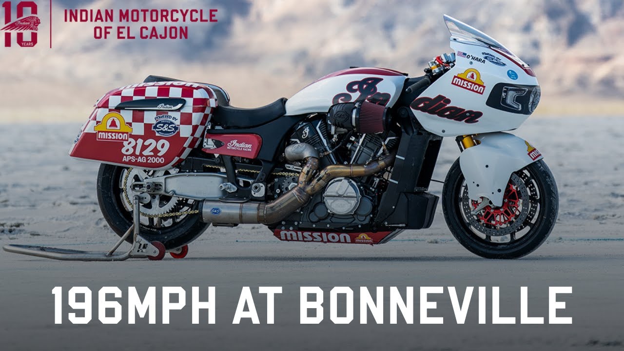 Tyler O'Hara pulls 196 MPH on King of Baggers Challenger at Bonneville