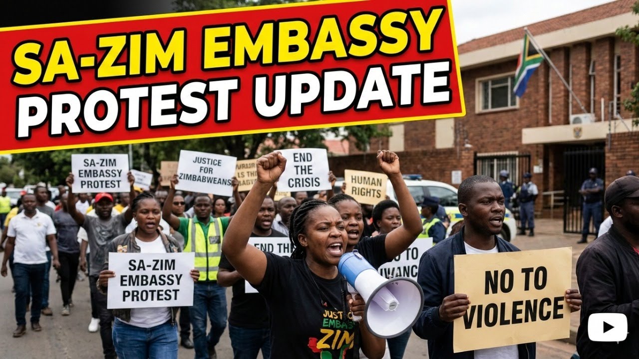 SA - Zim Embassy Protest Update | LIVE
