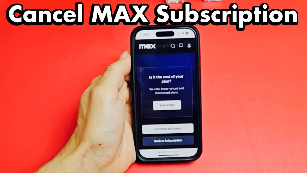 How to Cancel MAX Subscription (on TV, Phone or Computer)