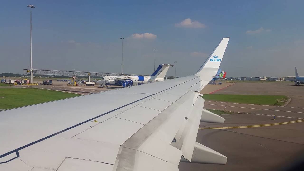 KLM Boeing 737-800 - Takeoff At Busy Amsterdam Airport