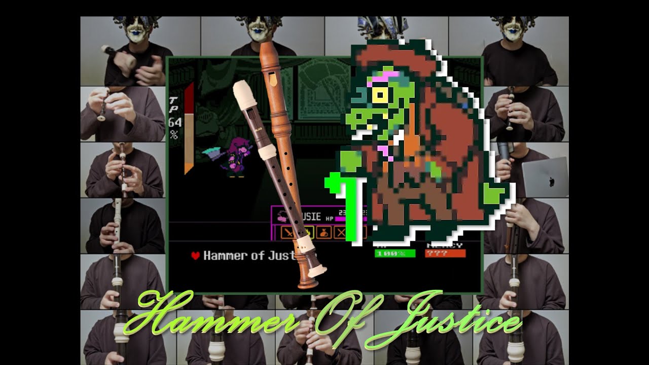 Toby Fox - Hammer Of Justice recorder cover (deltarune chapter 4 theme)