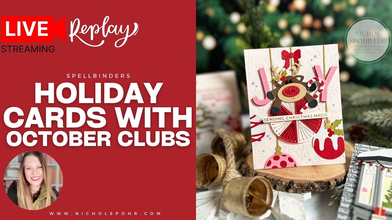Holiday Cards with the Spellbinders October 2025 Clubs
