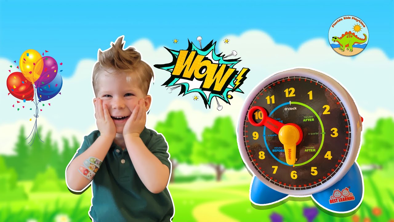Florida Kids Playtime I BEST LEARNING CLOCK Toy for Toddlers| Educational & Fun | Teach Telling Time