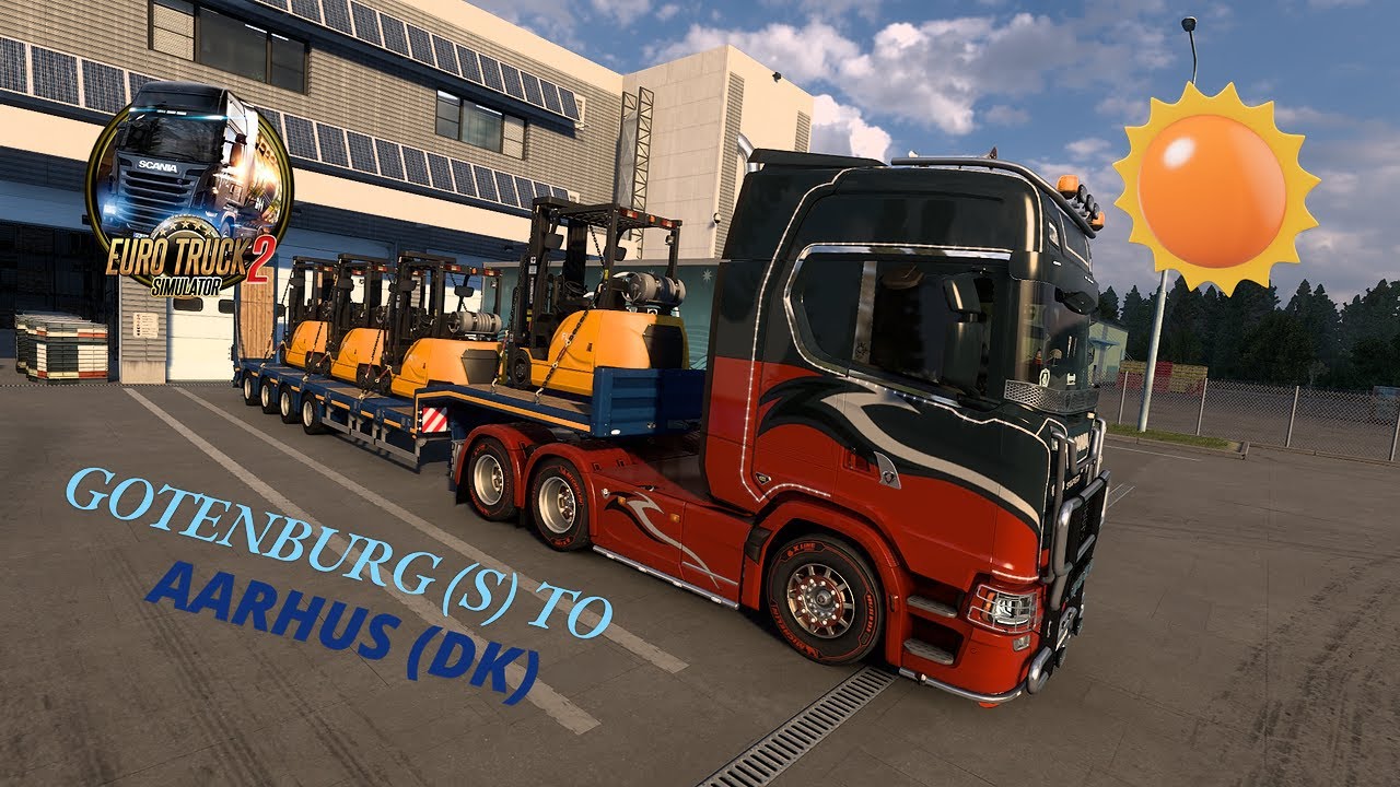 EURO TRUCK SIMULATOR 2 - RELAXING DRIVE - GOTENBURG (S) TO AARHUS (DK)
