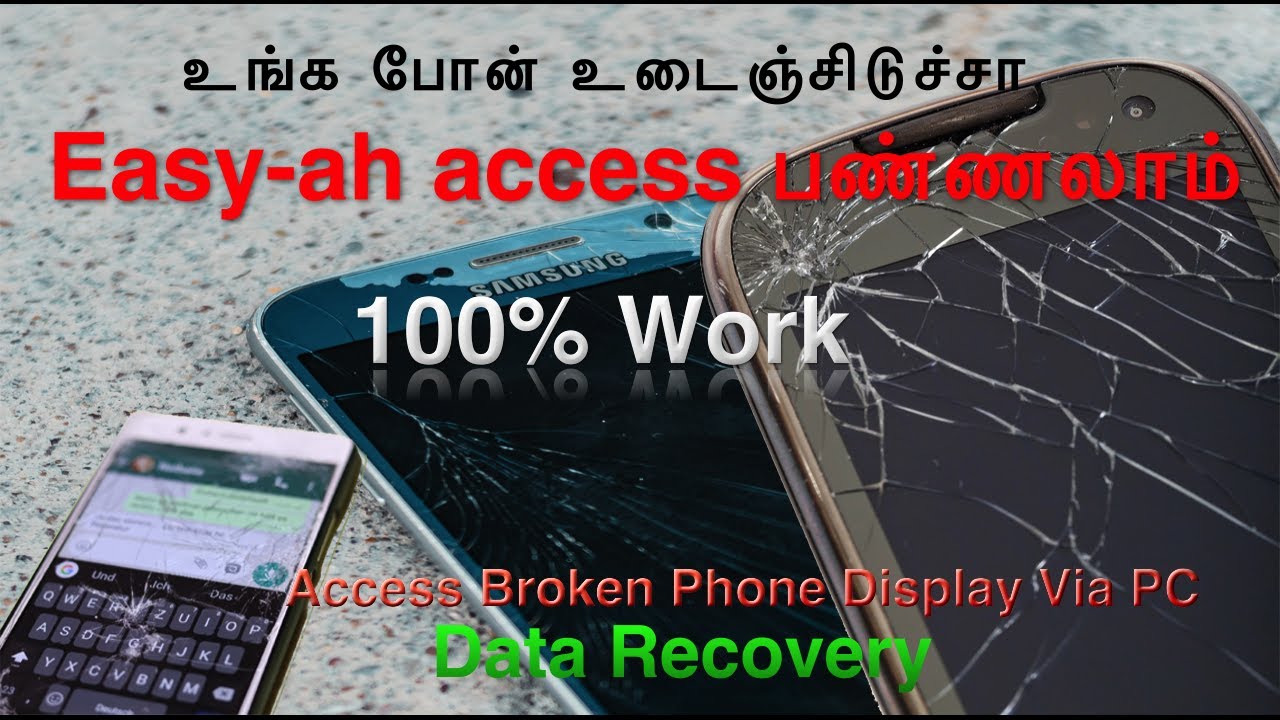 Access your broken phone to DATA Recovery and Screen Mirroring | Tamil - தமிழ் | Ragul's Desk