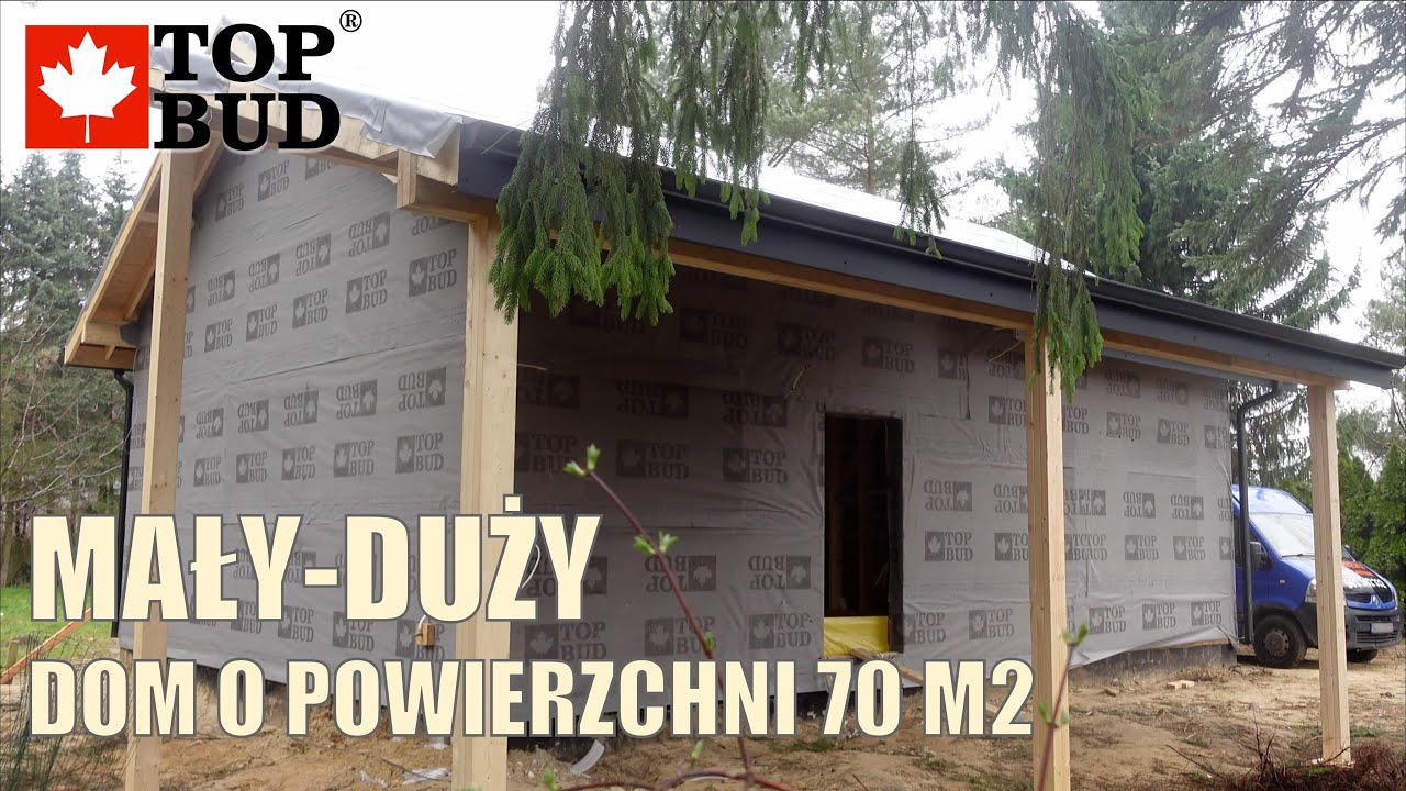 Mały i ultra energooszczędny dom szkieletowy 70 m2