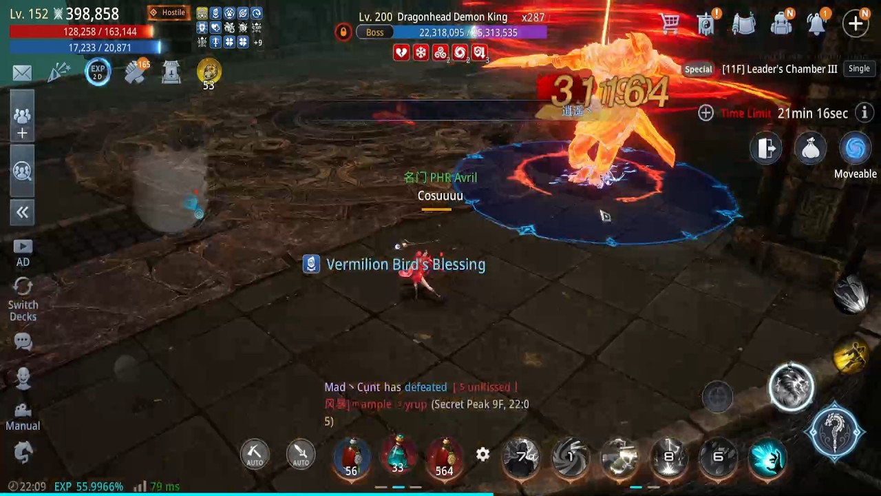 (398k) PS First Time Solo Killing Dragonhead Demon King MS 11