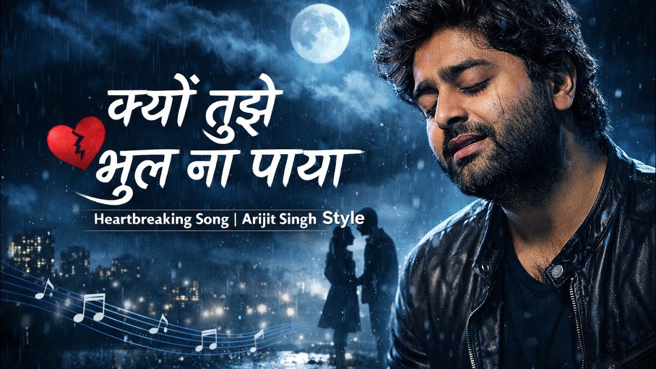Kyun Tujhe Bhul Naa  Paya 💔 Arijit Singh Style | New Sad Song | A Heartbreaking Song 🎶