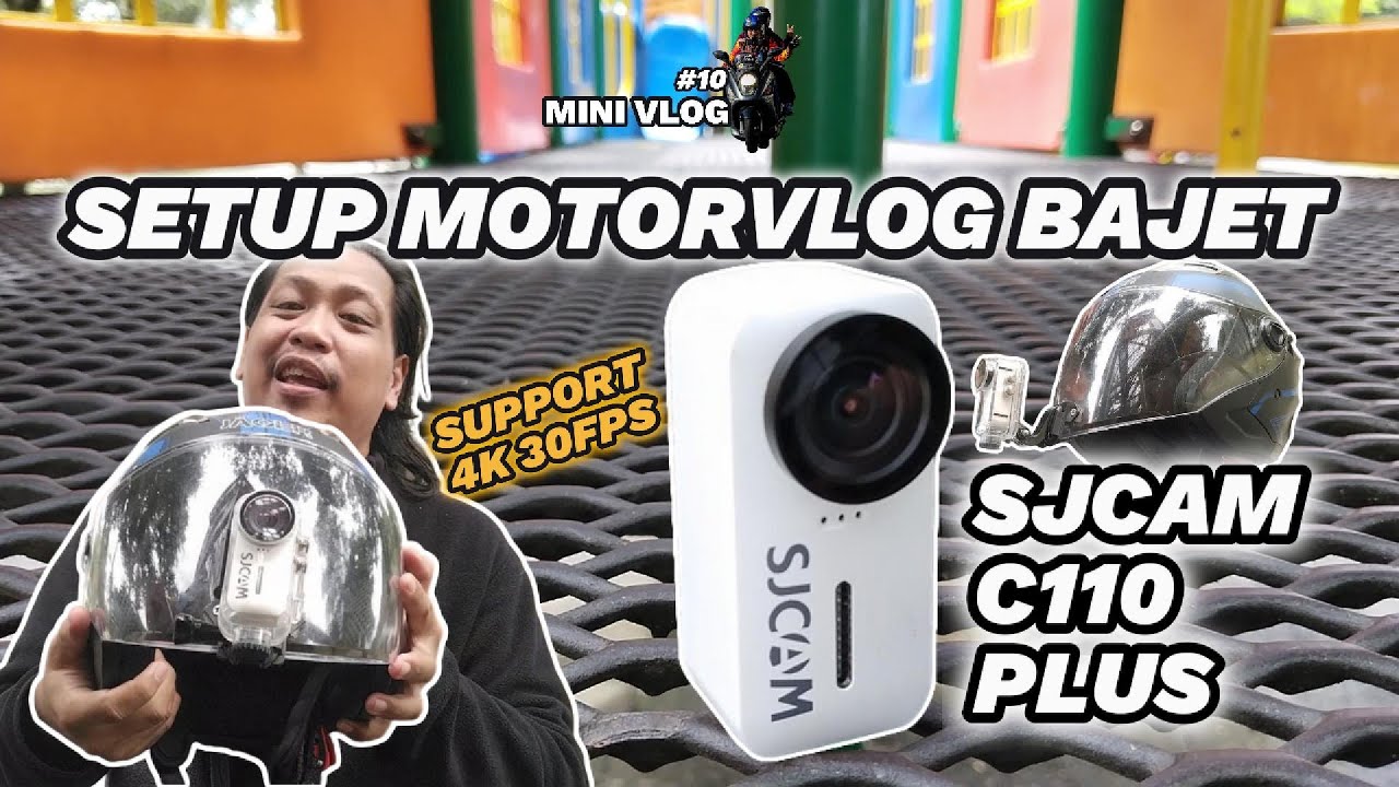 SETUP MOTORVLOG BAJET DENGAN SJCAM C110 PLUS – RAKAMAN STABIL & JELAS! - MINI VLOG 10