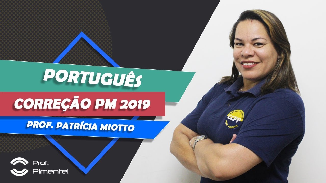 Correção da Prova de Português - Soldado PM/SP 07/2019