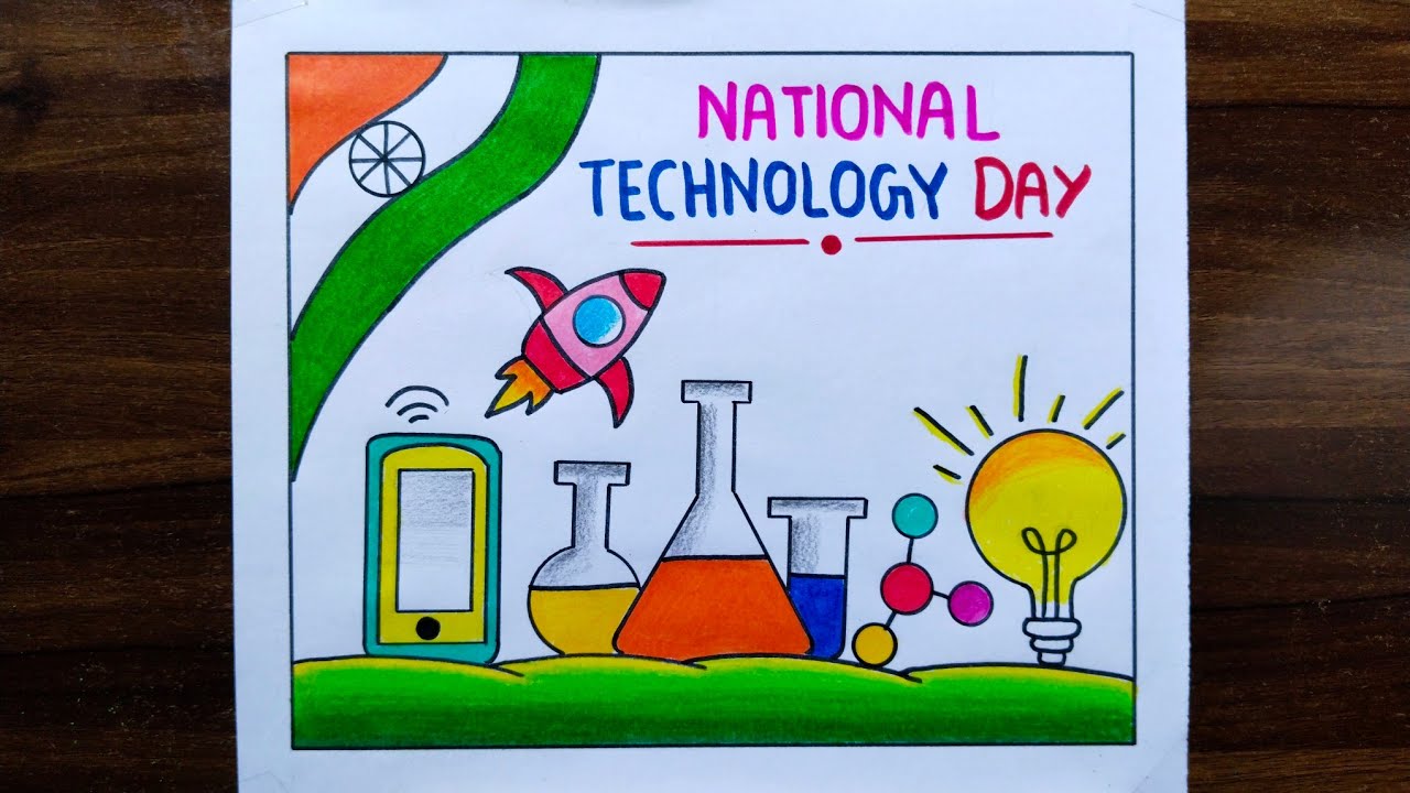 National Technology Day Drawing / National Technology Day Poster Drawing / Technology Day Drawing